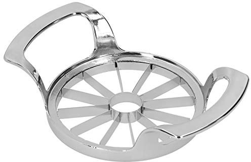 Äppelskärare, äppelskivare och -skärare, äppelskärare i rostfritt stål Heavy Duty äppelskärare i rostfritt stål för kökstillbehör Hem (stor storlek (12 kronblad))
