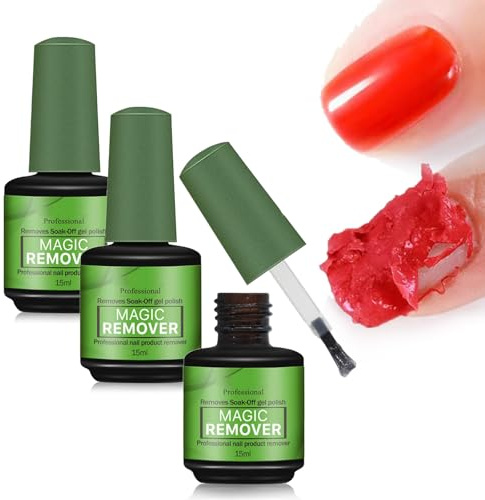 Anchovy Magic Remover Gel Polish, Solvente for smalto in gel, Solvente professionale for smalto in gel, Rimuove rapidamente lo smalto in 2-3 minuti, Non danneggia le unghie, Non irritante, Non necessi