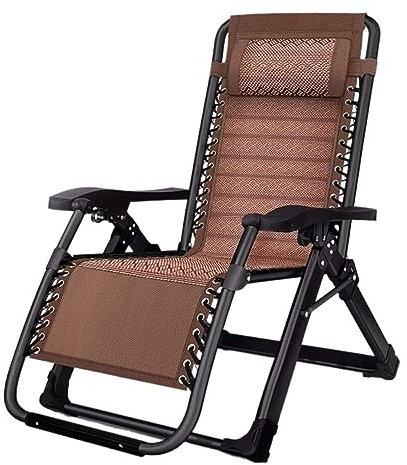 CHUNXVLI Liegestuhl Klappbar Liegestühle, Zusammenklappbar, Liegestühle, Relax, Verstellbare Liege, Liegestühle, Hochlehner, Garten, Strand, Outdoor, Urlaub Sonnenliege Gartenliege(A)