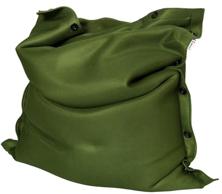 Shelto Pouf Géant Tissu Mesh3D Garden 125 X 175 - Polyester - Housse Lavable - Fabriqué en France