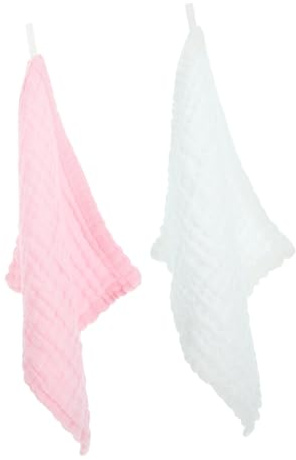 Paños para Eructar para Bebés 2 Piezas de Algodón Suave | Absorbentes, Uso Versátil, Seguro para Piel Sensible, Alta Durabilidad