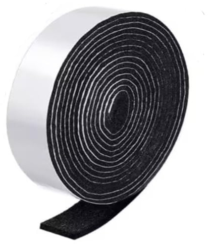 FTXanty Patin Feutre Autocollant Ruban de Feutre 8m x 3.5 cm x 2mm Rouleau Patin de Meuble Insonorisation Bande Noir pour Meubles Protéger Fenêtres Etanchéité DIY