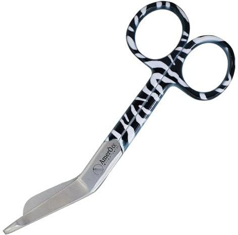 14 cm Bandage Scissors – Curved Blunt-Tip, Polished 420 Stainless Steel, Autoclavable Nursing & EMT Trauma Shears for First-Aid, Student Nurses & Paramedics
