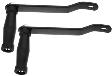 YARNOW 2pièces Poignée Treuil Remorque Robuste Fer Galvanisé Manivelle Ergonomique pour Levage Manuel Et Secours Lot de Handles Noirs