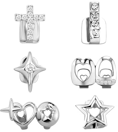 kesurpae 6 stücke Golds Caps Gnashers Kupfer Gefälschte Silber Zahn Grills Für Alle Geschlechter Gold Grills Für Zähne Wiederverwendbare, silbrig
