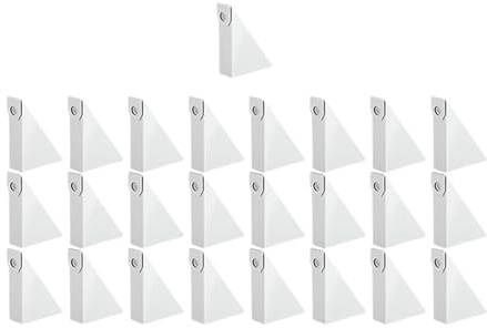 JISADER 25 Cuñas de Aluminio para Canalones. Fáciles de Instalar. Versátiles Y Resistentes. Soporte Portátil, Estable Y Ajustable para Canalones, Longitud inferior: 6,5 cm