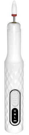 Polisseuse à ongles électrique, forets, ponceuse professionnelle, polissage, élimination des peaux mortes, lime, stylo, machine de manucure(White)