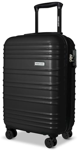 Luggage Depot Cabin Suitcase 55x35x20cm, TSA Lock, Weekend Travel Black