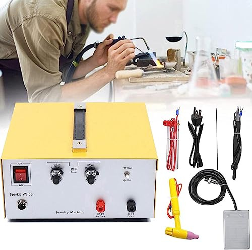 Jewelry Spot Welder, 2 in 1 Electric Handheld Laser Welding Machine for Gold, Silver, and Platinum Jewelry Moulding, 80A, 220V