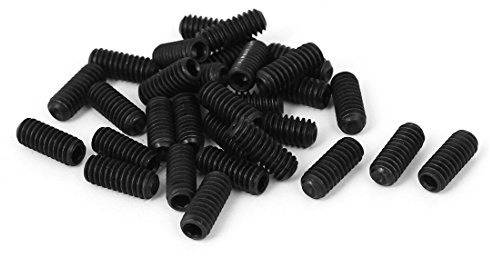 Tornillos prisioneros de acero aleación con punta copa hexagonal 1/4 x 5/8 20 hilos 30 piezas