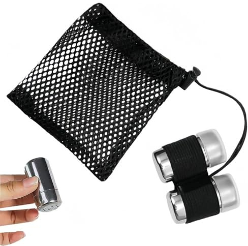 2PCS Travel Salt and Pepper Sets with Lid,Stainless Steel Travel Salt and Pepper Shakers Mini,S and P Shaped Hole,Portable Condiment Set with Storage Bag,for Kitchen,Outdoor BBQ,Picnic & Hiking