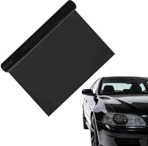 300x30cm Vinilo Film Faro Luz Pegatina Auto Negro claro, Película Protectora Impermeable y Antirrayas, Fácil Aplicación sin Burbujas para Faros, Luces Antiniebla, Superficies Lisas en Hogar u Oficina