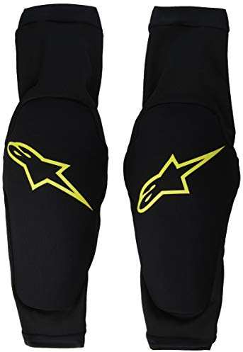 Alpinestars ALPINESTAR Paragon Plus - Protector de rodilla para hombre, color negro y amarillo ácido, talla XXL