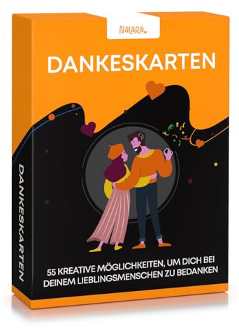 nalara Dankeskarten - 55 romantische Wege, Dich bei deiner Partnerin zu bedanken - Ideal als Jahrestag Geschenk für sie und ihn