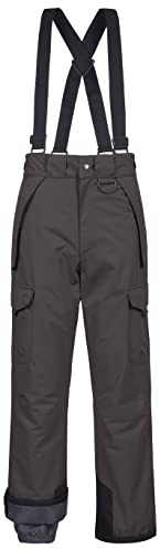 CREATMO US Mens Snow Pants Waterproof Ski Ripstop Bottoms Sports Trousers Grey M