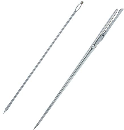 Westmark 1 Spicknadel + 1 Dressiernadel, Länge: 18 cm/19 cm, Rostfreier Edelstahl, Silber, 126722E6