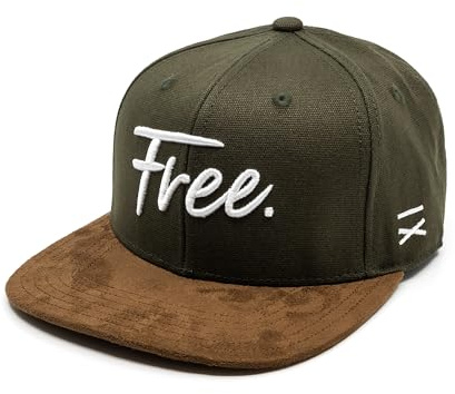 Hand und Feuer Snapback Cap Free Dunkelgrün Canvas One Size