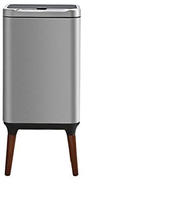 Pattumiera 13 litri di cestino intelligente di grande capacità for la cucina in acciaio inossidabile in acciaio automatico a spazzatura for camera da letto for camera da letto Portarifiuti da Ufficio