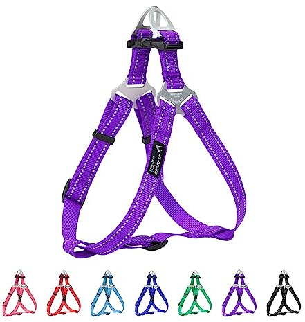EXCELLENT ELITE SPANKER Schritt in Hundegeschirr Einstellbar Nicht Ziehen Hundegeschirr Welpengeschirr für Kleine Mittlere Große Hunde Training Walking von Haustier-Geschirr（PUL-M）