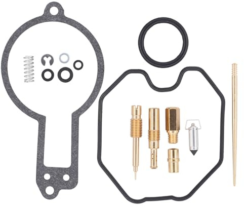 Vergaser Reparatursatz Umbausatz Motorrad Dichtung Vergaserdichtsatz Hauptdüse Düsennadel Nadeldüse Standgasdüse Schwimmerkammer Gemischschrauben O-Ring Motorradvergaser für Honda XR 600 R 1985-2000