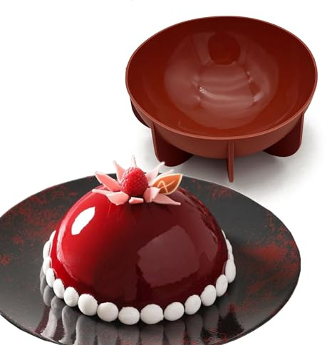 Goldbaking Silicone Dome Cake Pan 7 Inch Half Ball Baking Tray Nonstick Hemisphere Moussecake Mold Bread Mould Bake Form