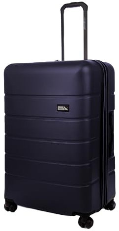 Eddie Bauer Glacier Checked 30 Luggage | Hardside | Spinner Wheels | Expandable | Lightweight | Travel Essentials - Storm Blue