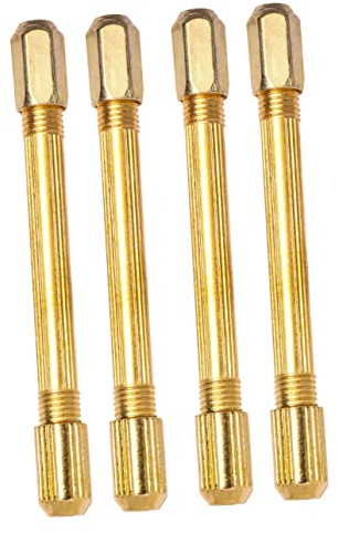 OSALADI Mini Trapano a Mano Doppia Testa Set Da 4 Pezzi, Micro Trapano Per Intaglio e Riparazione Orologi, Strumento Preciso in Lega Dorata Per Legno, Plastica e Modellismo