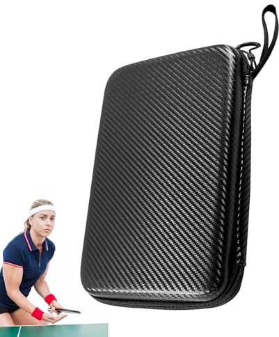 Harte Tischtennistasche, Tischtennis Schlägerhülle, Wasserdichte Tasche Für Tischtennisschläger, Tischtennisschläger Abdeckung, Große Kapazität Wasserdichte Hartschalenhülle Für 2 Tischtennisschläger