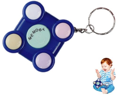 Jeu de mémoire pour - Jeu de réflexion électronique clignotant - Jeux à main électroniques portables - Jouets clignotants - Jouet interactif pour l'entraînement de la main et du cerveau -