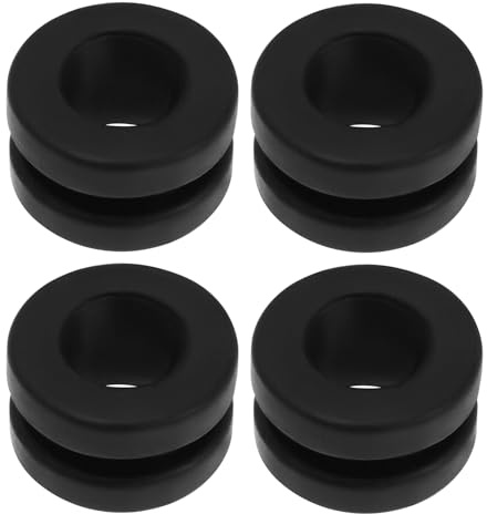 eMagTech Lot de 4pcs œillets en Caoutchouc pour Boîtier de Filtre à Air de Voiture 9814411880 Pièce de Rechange 1422A4 Compatible avec Citroën Compatible avec Peugeot Noir