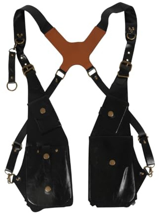 Dickly Medieval Leder Fanny Pack Gürteltasche für Männer, Outdoor Holster Pouch Taschen Handytasche Unterarm Umhängetasche Crossbody Geldgürtel Nordic Retro für Reisen Camping Wandern, Style g