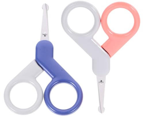 Toyvian 2 St Nagelsaxar Spädbarnsnagelverktyg Babynagelklippare Babytånagelklippare Babysaxar Nagelklippare Nagelmanikyrverktyg Nagelmanikyrklippare Babysäkerhetsklippare