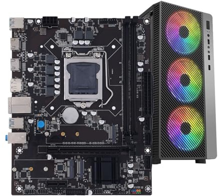 Zunate H511 Gaming Motherboard, LGA 1200 DDR4 M.2 SATA3.0x3 PCIe 4 WiFi ATX Computer Mainboard with 3 SATA Ports, NVME M.2 Interfaces, for 10th 11th Gen Core I3 I5 I7 I9