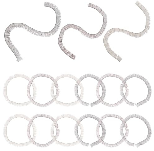 DEARMAMY 15 pièces Lot de Faux Cils pour Poupées DIY Multicolores Bandes de Cils Simulés pour Artisanat de Figurines et Jouets