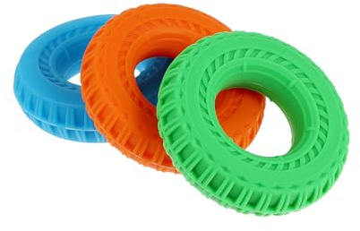 BUGUUYO 3 pièces Anneaux de Préhension Silicone pour Entraînement Force du Poignet Doigts Rééducation et Soulagement Pression Renforcement Musculaire Portable