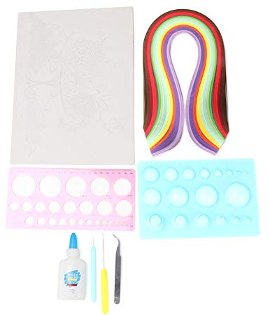 ANKROYU Kit fai-da-te per quilling di carta Set completo con strumenti per penna quilling per progetti artistici per principianti Forniture artistiche creative in carta fatta a man