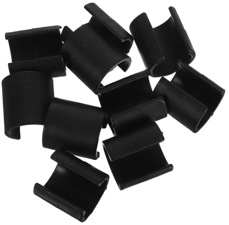 Kisangel 10pièces Clips pour Poteaux de Drapeaux Angle Abs pour Entraînement de Football Extérieur Fixation Rapide et Solide pour Poteaux Agilité et Filets de But