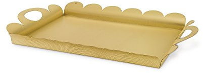 Alessi AM02 BR Recinto Vassoio Rettangolare con Manici, Ottone
