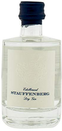 Stauffenberg Dry Gin Mini 47% Vol. (0,05l) auf einer von Hand befeuerten Brennereianlage destilliert | Gin Miniatur | Geschenk