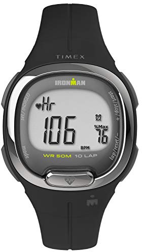 Timex Ironman Triathlon Transit+ Watch with Activity Tracking & Heart Rate 33mm – Black with Resin Strap
