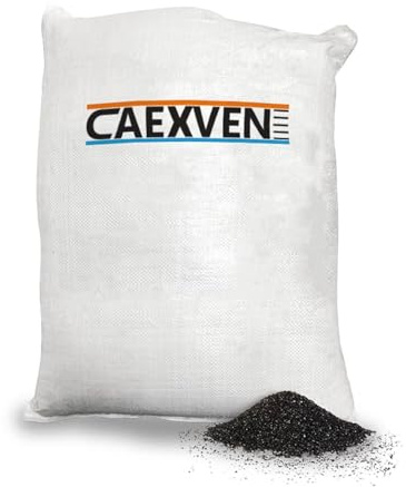 CAEXVEN Carbón Activo CAEXVEN 25 kg | 4mm para Filtros de Aire | Alta Purificación | Reposición Universal | Eliminación de Olores | Carbon Activado Filtración Profesional