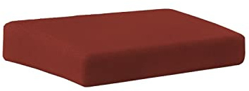 chilly pilley Gartenkissen für Polyrattan Möbel Gartenstuhlauflagen Hochlehner Sitzpolster Sitzkissen Gartenstuhl Waschbar Abnehmbar mit Reißverschluss (Sitz 60x60x15 dunkelrot)