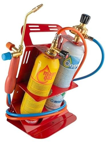 REPORSHOP - Soldador Autogena + Botellas Turbo Set 90 Botellas Desechables