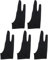 QUARKZMAN 5 Gants de Dessin pour Artistes pour Tablette de Dessin Numérique, Gant d'art pour Main Droite/Gauche, Petit 8 x 3 Noir