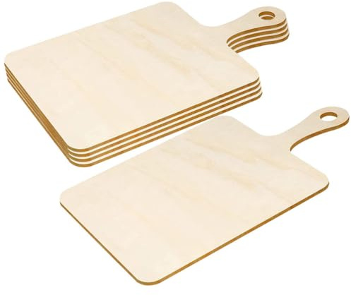 STOBOK 5 Stück Holzschneidebretter Zum Basteln Holzbretter Glatte Kanten Mini-wurstwaren Zum Bemalen Und Dekorieren