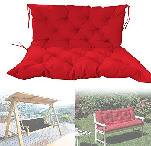 Outdoor-Bank mit Rückenlehne, 2- und 3-Sitzer, Gartenschaukelstuhl mit weichen, dicken, bequemen Bankauflagen, Liege, Ersatz-Sitzmatte für Garten, Terrasse, Möbel, Sitzbank, Sitze, Innen- und