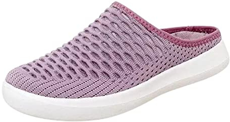 Scarpe da ginnastica leggere in rete da uomo, per il tempo libero, da uomo, leggere, traspiranti, posteriori, aperte, scarpe da ginnastica, scarpe da ginnastica, suola piatta, Colore: rosa., 39 EU