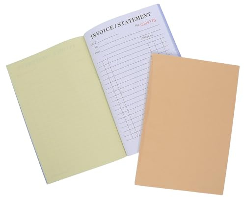 WRITWAA 2 carnets de factures en double : Carnet de devis pour entrepreneurs, format 21 x 14,5 cm (8,25 x 5,7 pouces) - Bloc de factures papier, formulaires de devis et bons de commande (60 feuilles