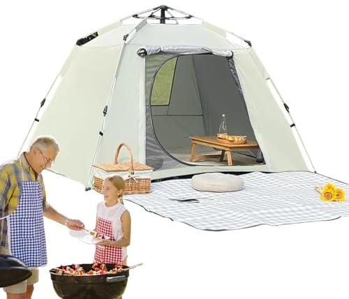 Tienda de campaña instantánea | 2-3 Personas Impermeable protección UV – Tienda de campaña al Aire Libre para la Familia | para Picnic, montañismo, mochileros, Adultos, Adolescentes, Parejas