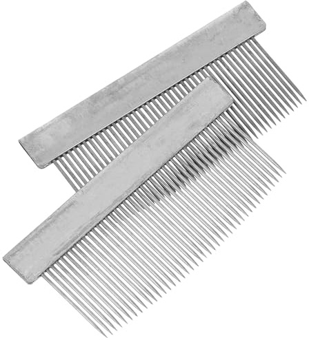 ABOOFAN 2 Stück Geigenbogen Haarkamm aus Eisen in Silber zur Reinigung und Pflege von Pferdehaar für Viola und Erhu mit Praktischem Zubehör